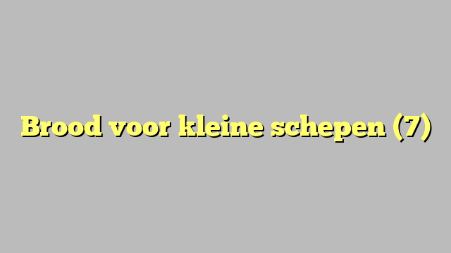 Brood voor kleine schepen (7)