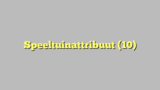 Speeltuinattribuut (10)