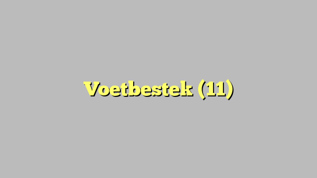 Voetbestek (11)